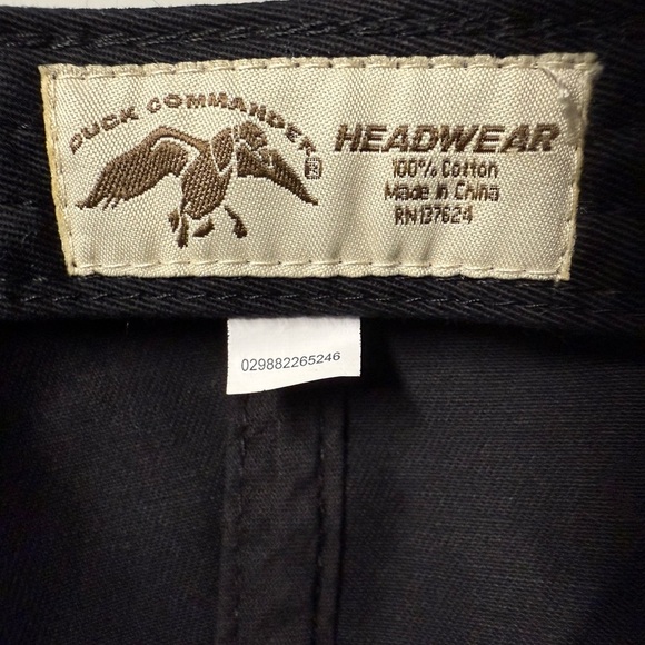 Duck Commander "FEAR THE BEARD" Black Embroidered Baseball Hat - Picture 3 of 8